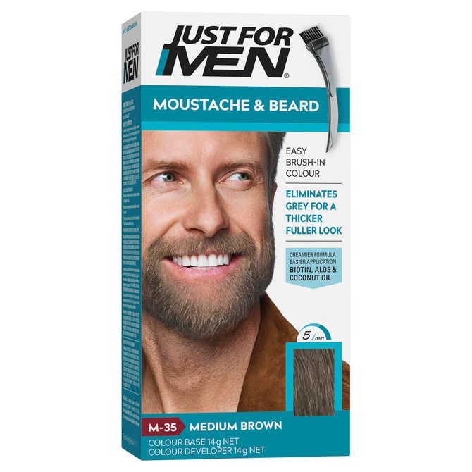 Just For Men Moustache & Beard Colour Medium Brown