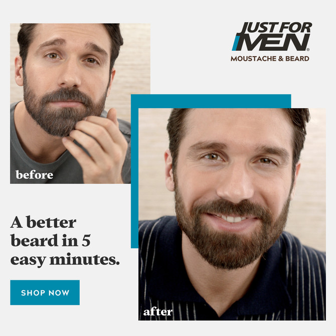Just For Men Moustache & Beard Colour Medium Brown