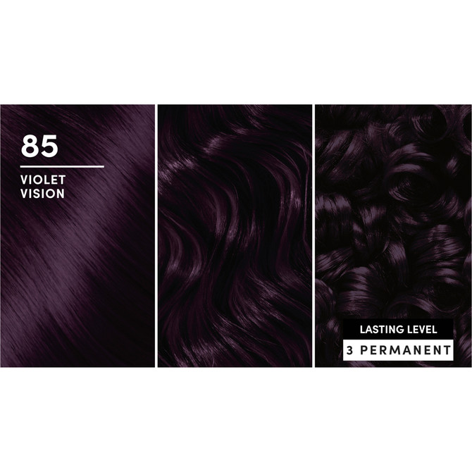 Schwarzkopf Brilliance Purple Hair Dye 85 Violet Vision Permanent Each