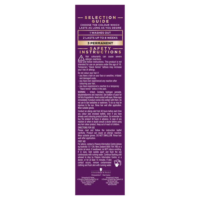 Napro Palette Permanent Hair Colour 3-0 Dark Brown