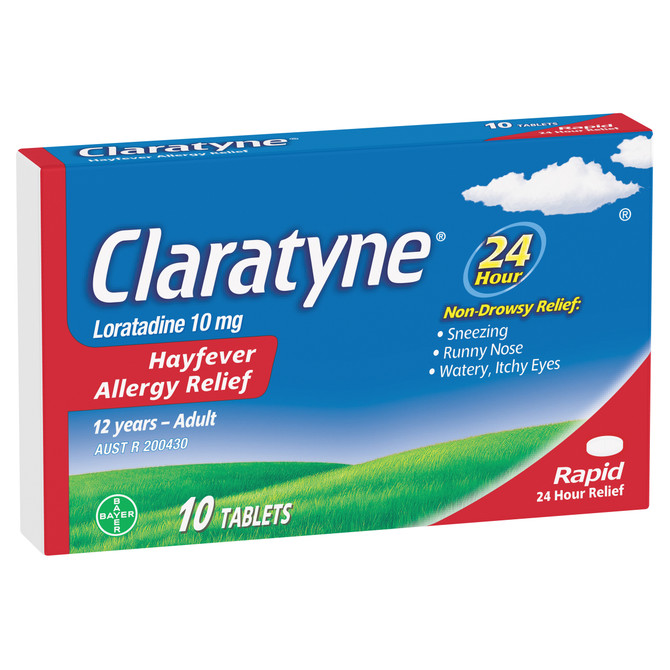 Claratyne Allergy Hayfever Relief Antihistamine Tablets 10 pack