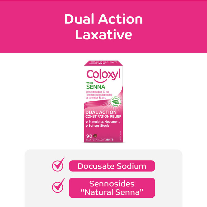 Coloxyl with Senna 90 tablets