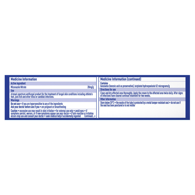 Daktarin Athlete's Foot Cream 30g
