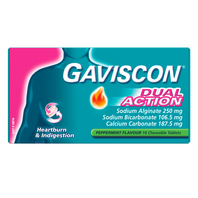 Gaviscon Dual Action Peppermint 16 Pack