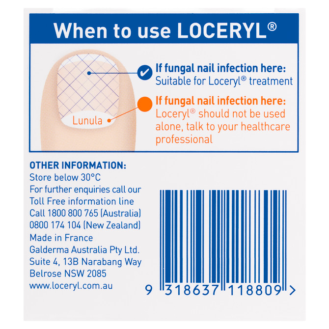 Loceryl Nail Lacquer 5mL, Anti-Fungal Nail Treatment