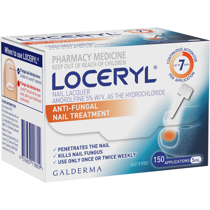 Loceryl Nail Lacquer 5mL, Anti-Fungal Nail Treatment