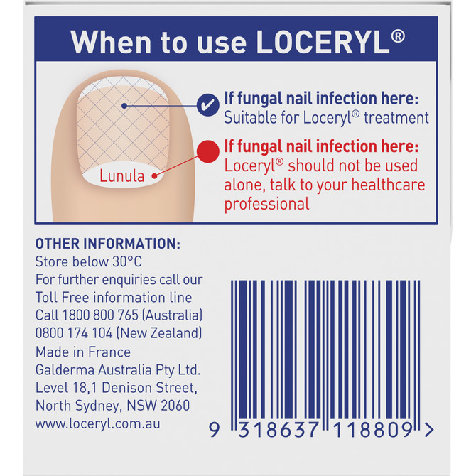 Loceryl Nail Lacquer 5mL, Anti-Fungal Nail Treatment