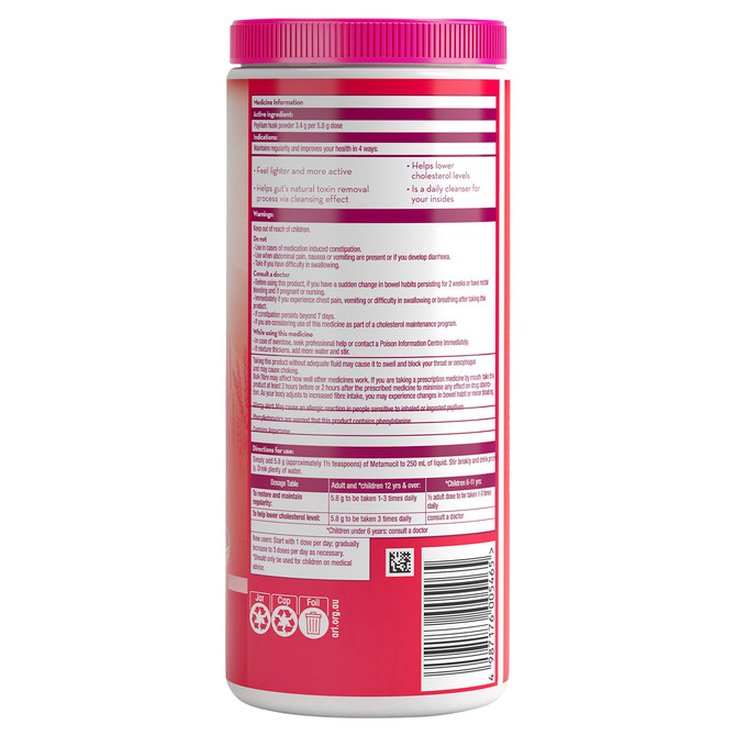 Metamucil Daily Fibre Supplement Smooth Wild Berry Powder 72 Dose