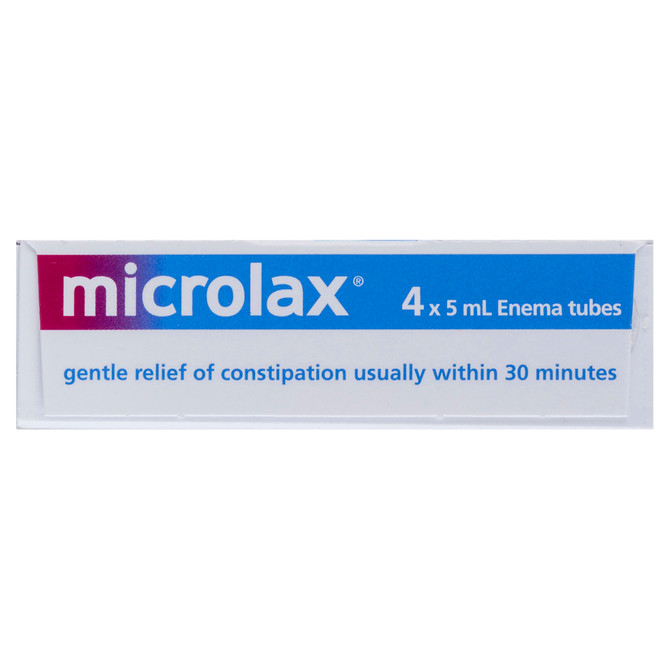 Microlax Enema 4 x 5mL Tubes