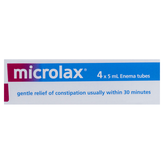 Microlax Enema 4 x 5mL Tubes