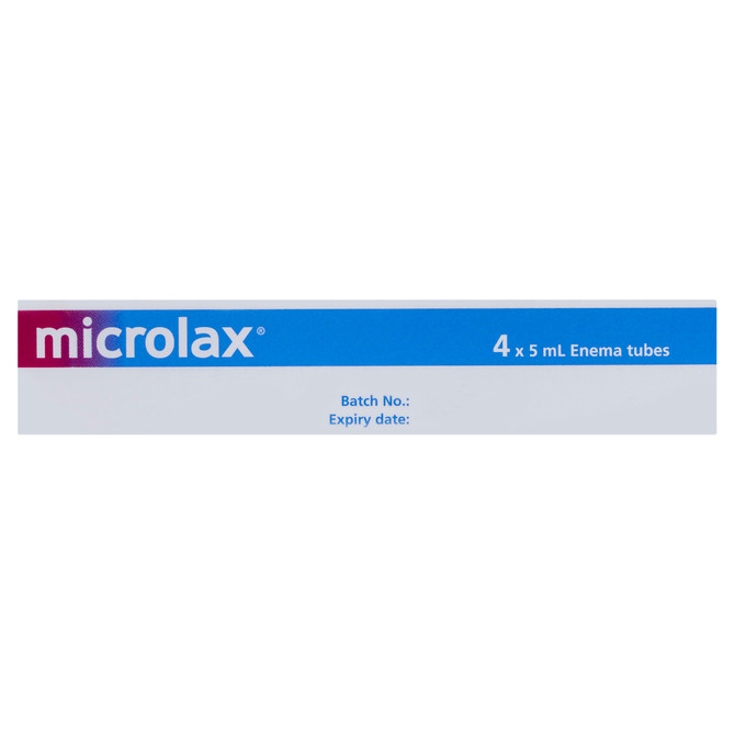 Microlax Enema 4 x 5mL Tubes