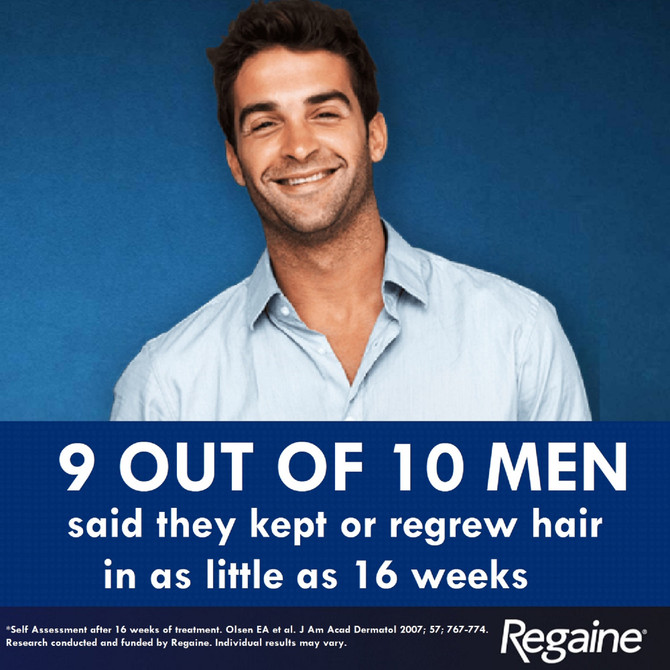 Regaine Men's Extra Strength Minoxidil Foam Hair Regrowth Treatment 60g