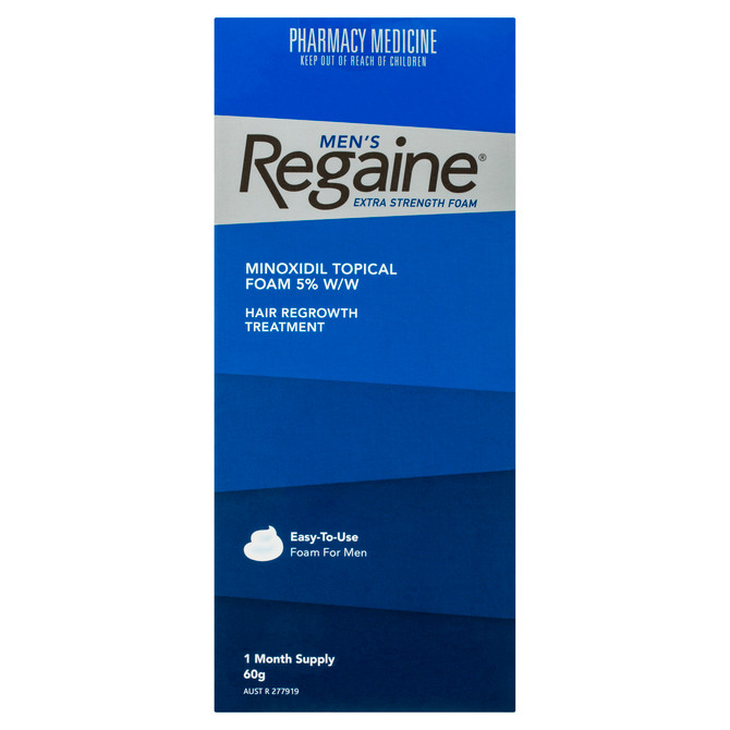 Regaine Men's Extra Strength Minoxidil Foam Hair Regrowth Treatment 60g