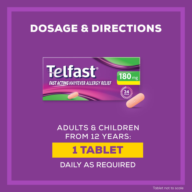 Telfast 180mg 30 Tablets