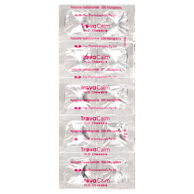 TravaCalm H.O. Chewable 10 Tablets