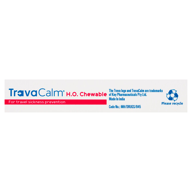 TravaCalm H.O. Chewable 10 Tablets