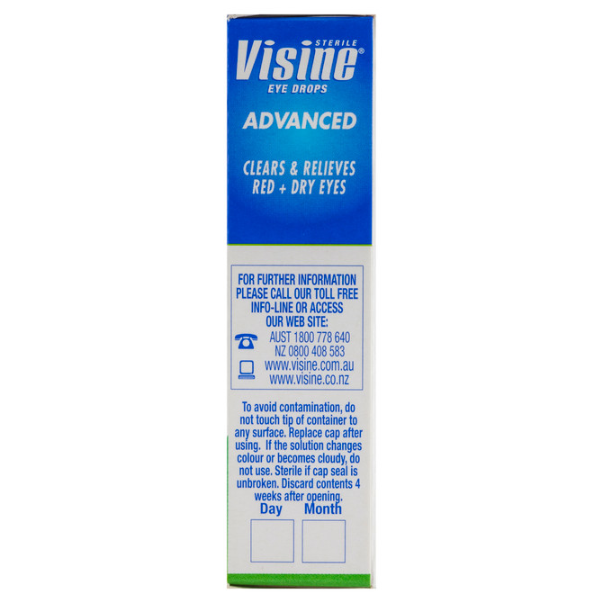 Visine Advanced Eye Drops 15mL