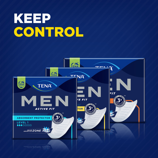 TENA Men Active Fit Absorbent Protector Level 2 Moderate 10 Pack