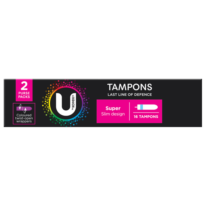 U by Kotex Tampons Super 16 Pack