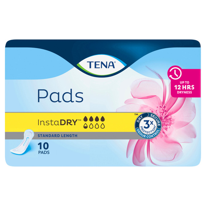 TENA Pads InstaDRY™ Standard 10 Pack