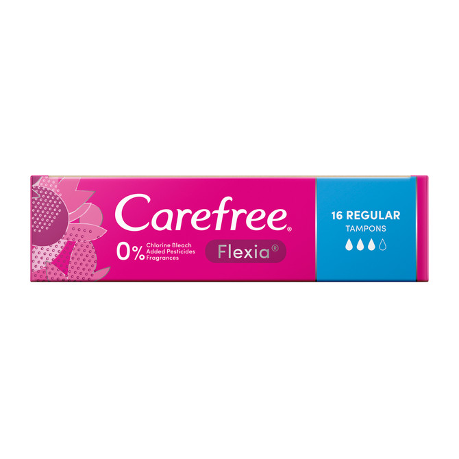 Carefree Flexia Regular Tampons 16 pack
