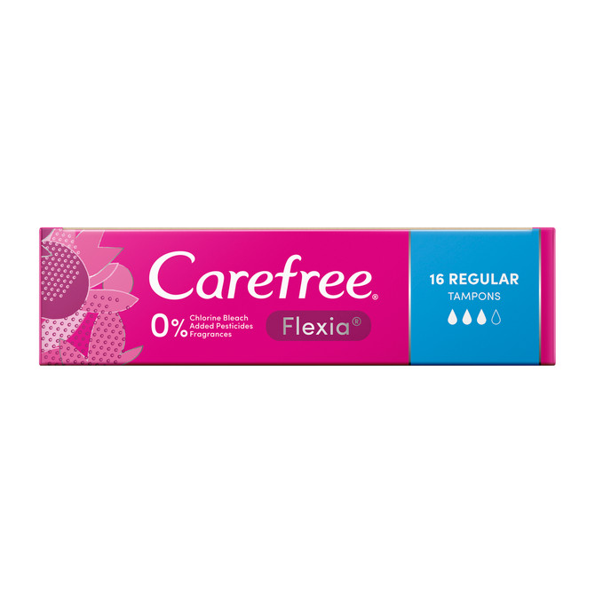Carefree Flexia Regular Tampons 16 pack