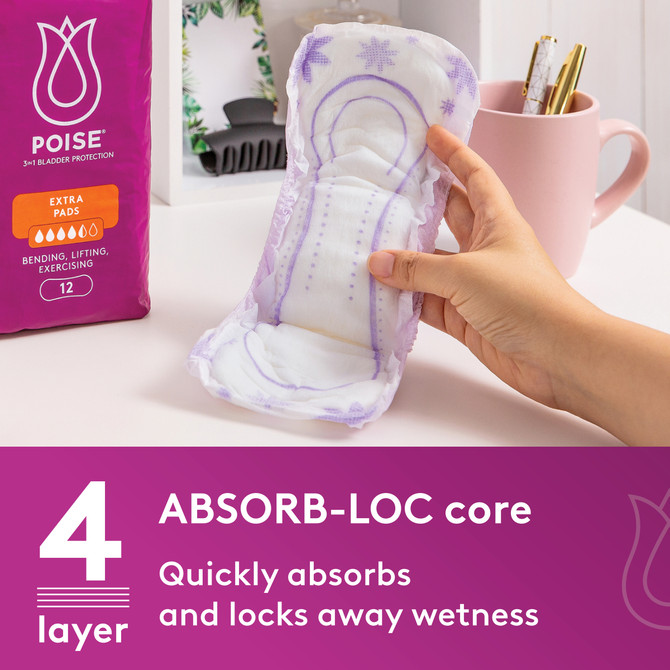 Poise Pads For Bladder Leaks Extra Plus 10 Pack