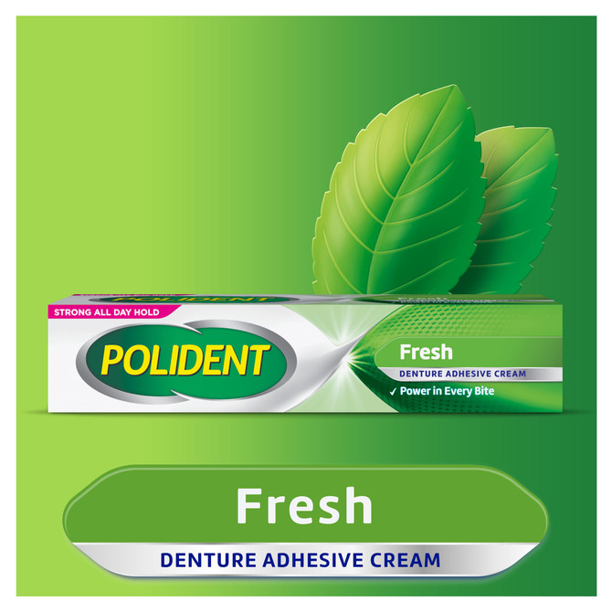 Polident Denture Adhesive Cream Fresh 60g