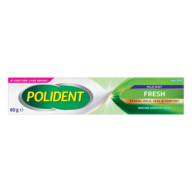 Polident Fresh Denture Adhesive Cream 60g