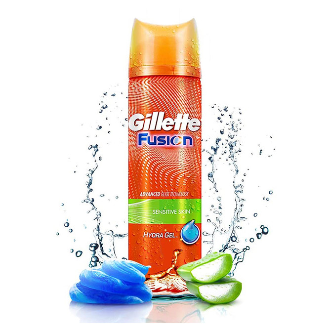 Gillette Fusion Hydra Shaving Gel Sensitive Skin 195g