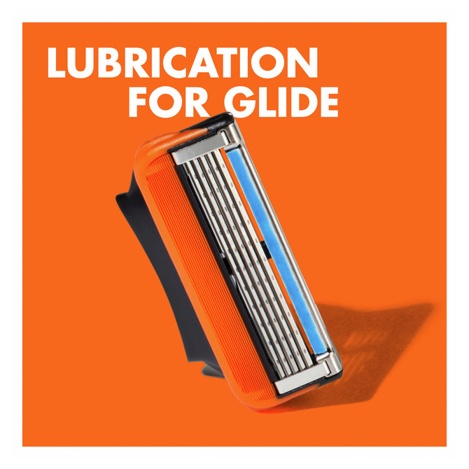 Gillette Fusion5 Razor Blades 4 Cartridges Refills, Shave Care