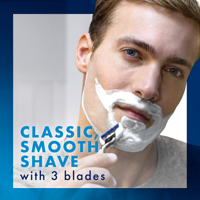 Gillette Mach3 Turbo Razor Blades for Men, 4 Count