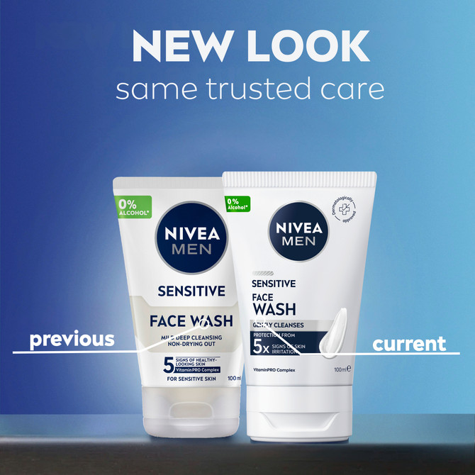NIVEA MEN Sensitive Face Wash 100ml