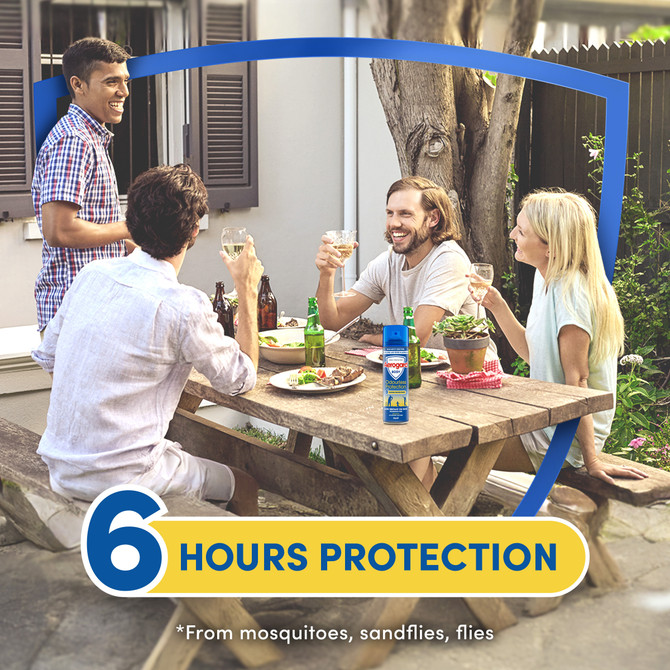 Aerogard Body Odourless Protection Insect Repellent Aerosol Spray 150g