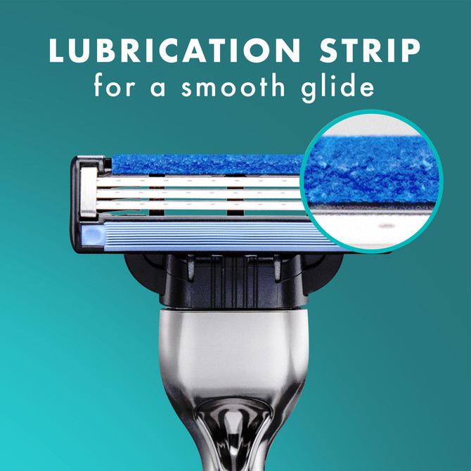 Gillette Mach3+ Razor Blades for Men, 4 Count