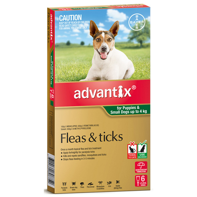 Advantix Dogs Small up to 4kg 6 Pack