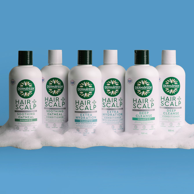 DermaVeen Hair + Scalp Soothing Oatmeal Conditioner 500mL