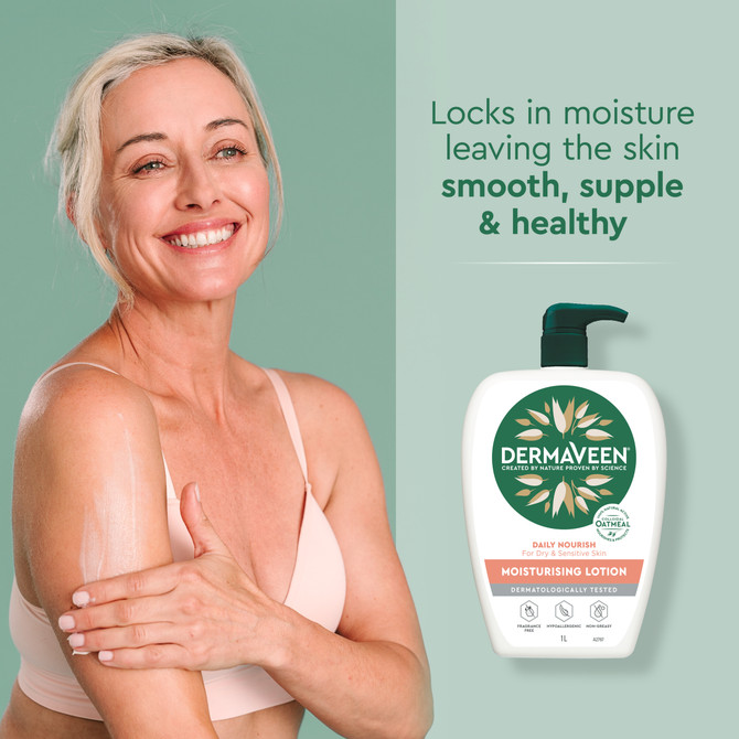 DermaVeen Daily Nourish Moisturising Lotion 1L