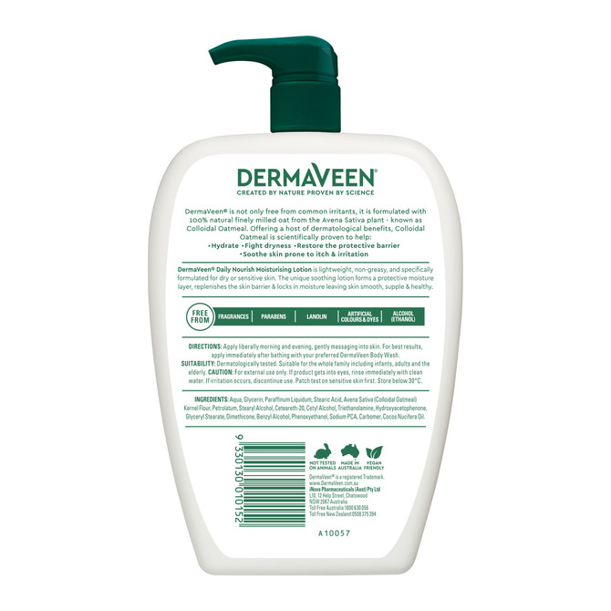 DermaVeen Daily Nourish Moisturising Lotion 1L