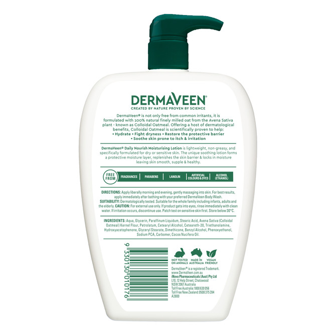 DermaVeen Daily Nourish Moisturising Lotion 500mL