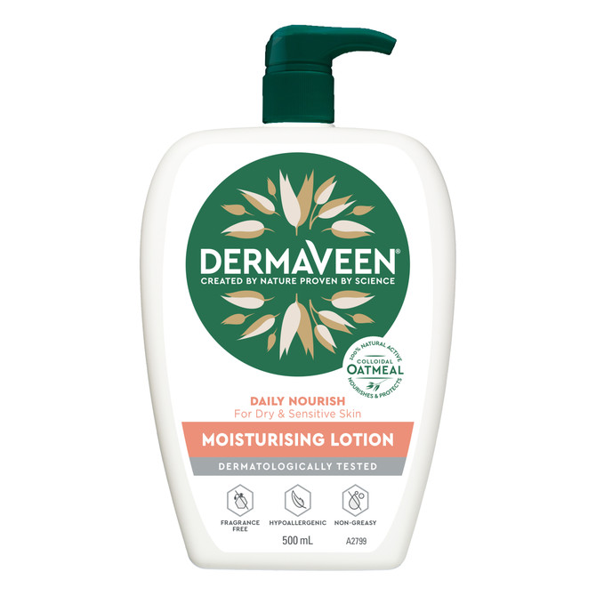 DermaVeen Daily Nourish Moisturising Lotion 500mL