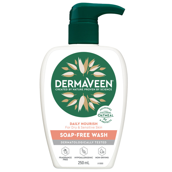DermaVeen Daily Nourish Soap-Free Wash 250mL