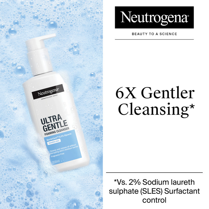Neutrogena Ultra Gentle Foaming Face Cleanser 200mL