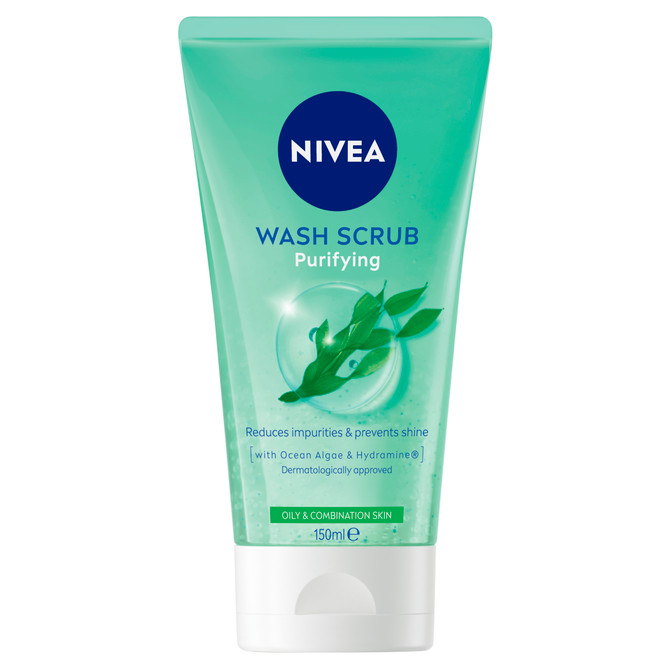 NIVEA Purifying Wash Scrub for Oily & Combination Skin 150ml