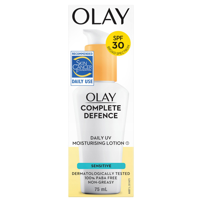 Olay® Complete Defence Daily UV Moisturising Lotion Spf 30 Sensitive 75mL