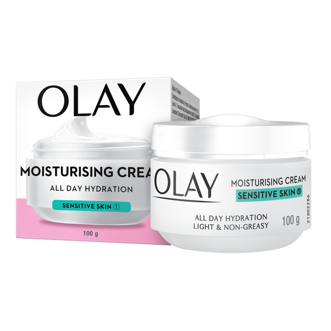Olay Moisturising Cream All Day Hydration Sensitive Skin 100 g Skin care