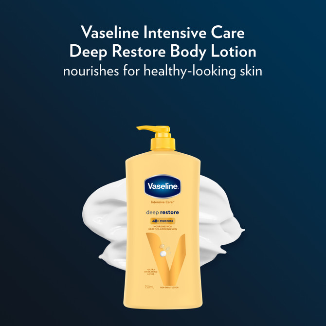 Vaseline Intensive Care Deep Restore for nourished, healthy-looking skin Deep Restore 48h moisturising skin care 750 ml