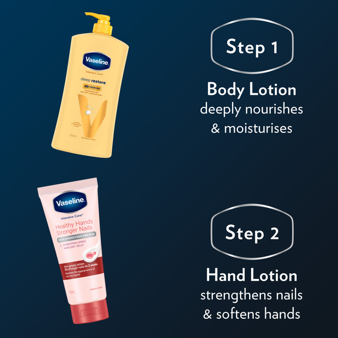 Vaseline Intensive Care Deep Restore for nourished, healthy-looking skin Deep Restore 48h moisturising skin care 750 ml