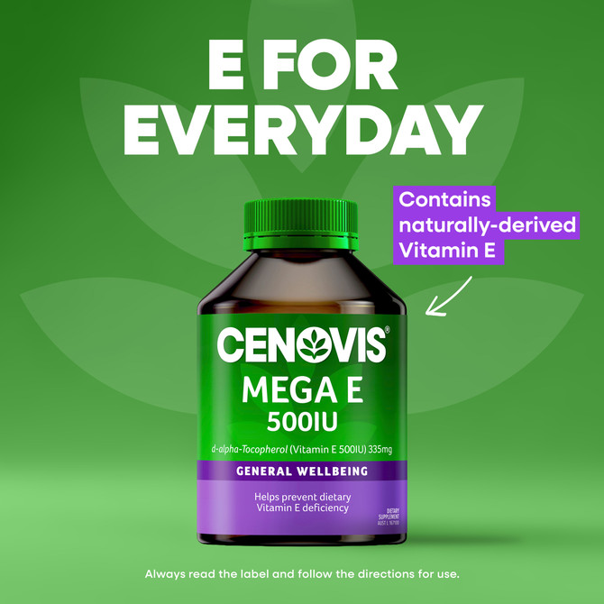 Cenovis Mega E 500IU 250 Capsules