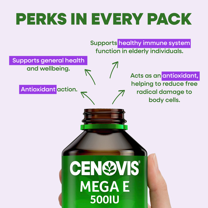 Cenovis Mega E 500IU 250 Capsules